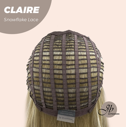JBEXTENSION 22 Inches Mix Blonde Pre-Cut Snowflake Lace Frontlace Glueless Wig CLAIRE SNOWFLAKE【PERMATEASE】【BENDY EAR TABS】- M/L Alexwigs