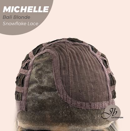 [PRE-ORDER] JBEXTENSION 10 Inches Bali Blonde Pre-Cut Side Part Snowflake Lace Frontlace Glueless Wig MICHELLE BALI BLONDE【BENDY EAR TABS】- S/M Alexwigs