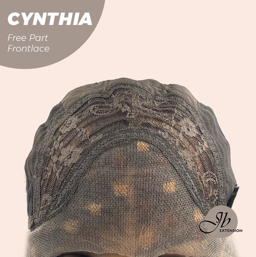JBEXTENSION 25 Inches Auburn Highlight Pre-Cut Free Part Frontlace Glueless Wig CYNTHIA Alexwigs