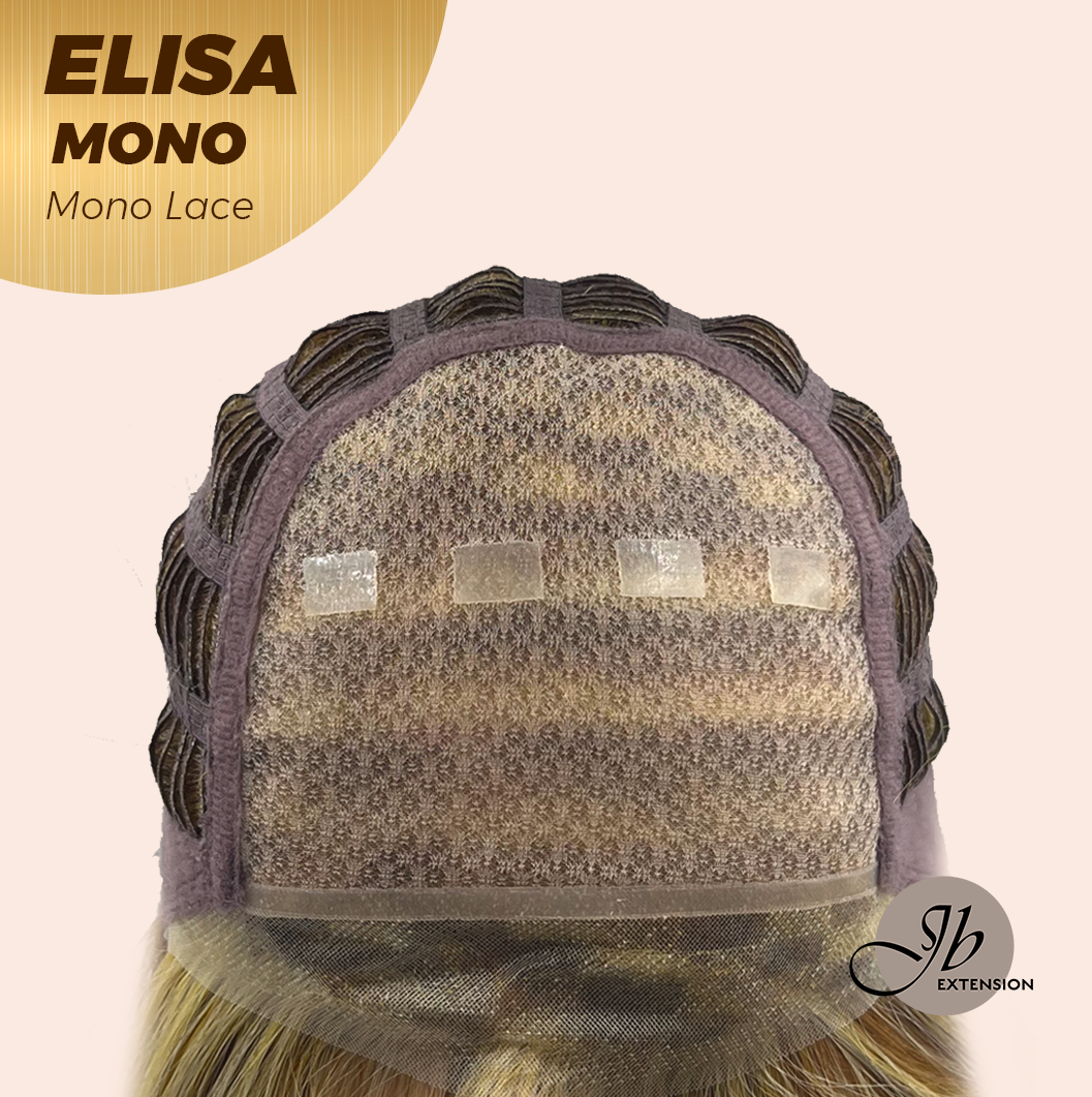 [PRE-ORDER] HOT OF SEASON - JBEXTENSION ELISA MONO Monofilament Handmade Wig 6X5 Full Monofilament Hand Tied Top Wig 16 Inches Crème Caramel Mono Lace Wig With Anti-slip Silicone Strips Glueless Wig ELISA MONO【BENDY EAR TABS】 Alexwigs