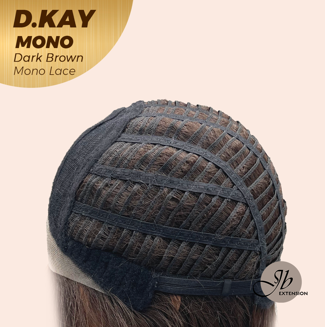 [PRE-ORDER] JBEXTENSION D.KAY MONO Partial Monofilament Wig 18 Inches Dark Brown Partial Mono Lace Glueless Women Fashion Wig D.KAY MONO DARK BROWN【BENDY EAR TABS】 Alexwigs