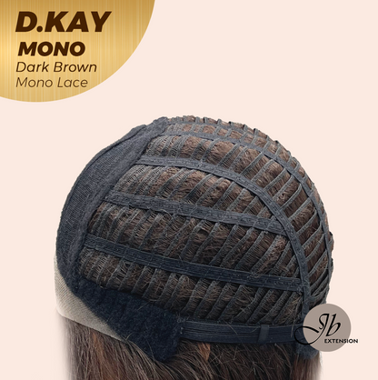 [PRE-ORDER] JBEXTENSION D.KAY MONO Partial Monofilament Wig 18 Inches Dark Brown Partial Mono Lace Glueless Women Fashion Wig D.KAY MONO DARK BROWN【BENDY EAR TABS】 Alexwigs