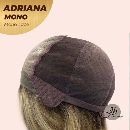 [PRE-ORDER] JBEXTENSION ADRIANA MONO Full Monofilament Handmade Full Lace Full Hand Tied Wig 14 Inches Blonde With Dark Root Wave Mono Lace Handmade Futura Fiber Wig With Anti-slip Silicone Strips Glueless Wig Adriana Mono【BENDY EAR TABS】 Alexwigs