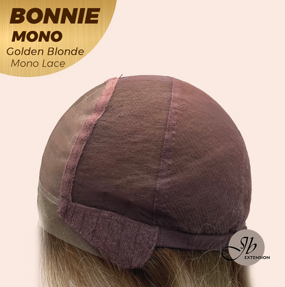 [PRE-ORDER] JBEXTENSION BONNIE MONO GOLDEN BLONDE Full Monofilament Handmade Full Lace Full Hand Tied Wig 12 Inches Golden Blonde With Dark Root Mono Lace Handmade Futura Fiber Glueless Wig BONNIE MONO GOLDEN BLONDE【BENDY EAR TABS】 Alexwigs