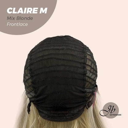 JBEXTENSION 22 Inches Body Wave Mix Blonde Pre-Cut Frontlace Glueless Wig CLAIRE M BLONDE Alexwigs