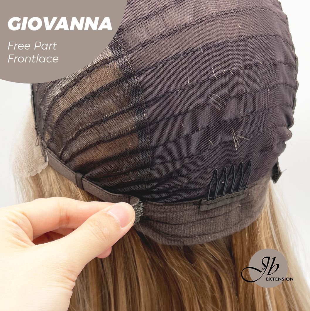 [PRE-ORDER] JBEXTENSION 22 Inches Mix Blonde Straight Fiber X, Tangle Less Pre-Cut Free Part Frontlae Glueless Wig GIOVANNA Alexwigs