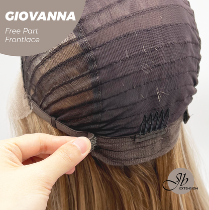 [PRE-ORDER] JBEXTENSION 22 Inches Mix Blonde Straight Fiber X, Tangle Less Pre-Cut Free Part Frontlae Glueless Wig GIOVANNA Alexwigs