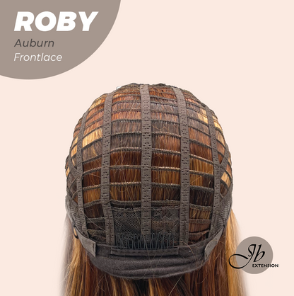 JBEXTENSION 22 Inches Auburn with Highlight Women Pre-Cut Frontlace Glueless Wig ROBY AUBURN Alexwigs