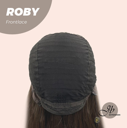 JBEXTENSION 22 Inches Brown Medium Length Women Pre-Cut Frontlace Glueless Wig ROBY Alexwigs