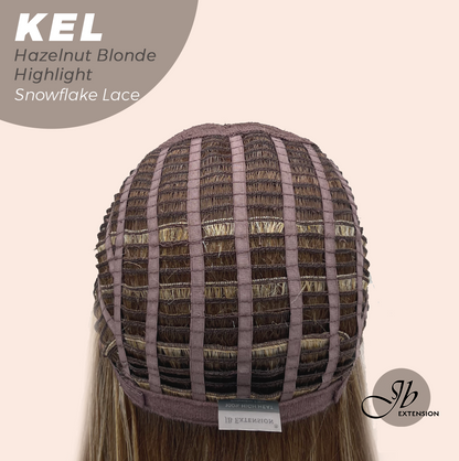 [PRE-ORDER] Get this Influencer Look with Hazelnut Blonde Highlight Pre-Cut Snowflake Lace Wig KEL HAZELNUT Alexwigs