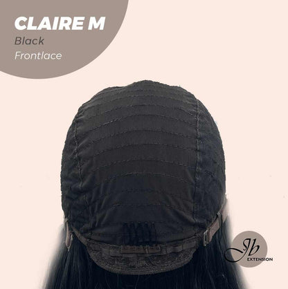 JBEXTENSION 22 Inches Body Wave Jet Black Pre-Cut Frontlace Glueless Wig CLAIRE M BLACK Alexwigs