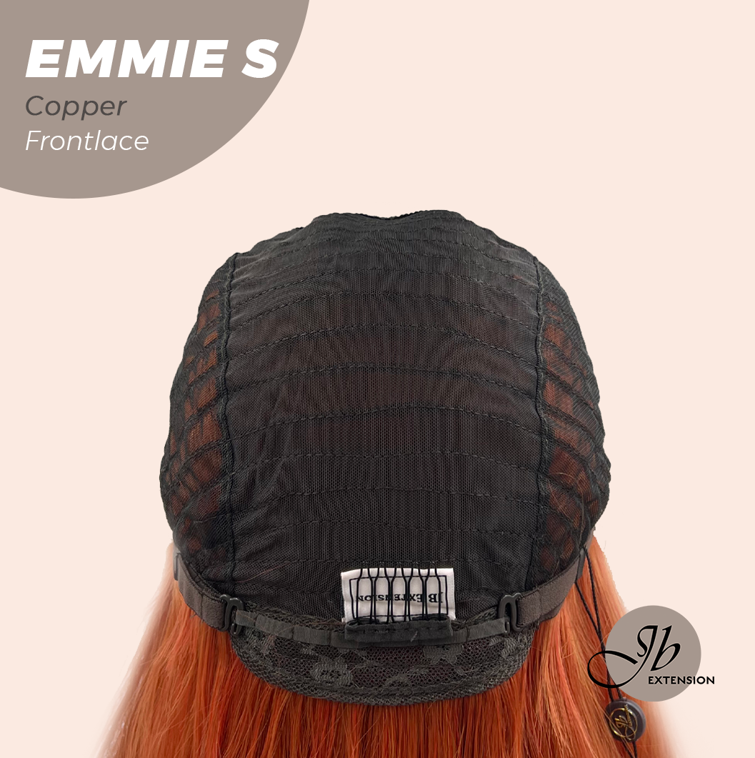 JBEXTENSION 22 Inches Curly Copper Pre-Cut Frontlace Glueless Wig EMMIE S COPPER Alexwigs