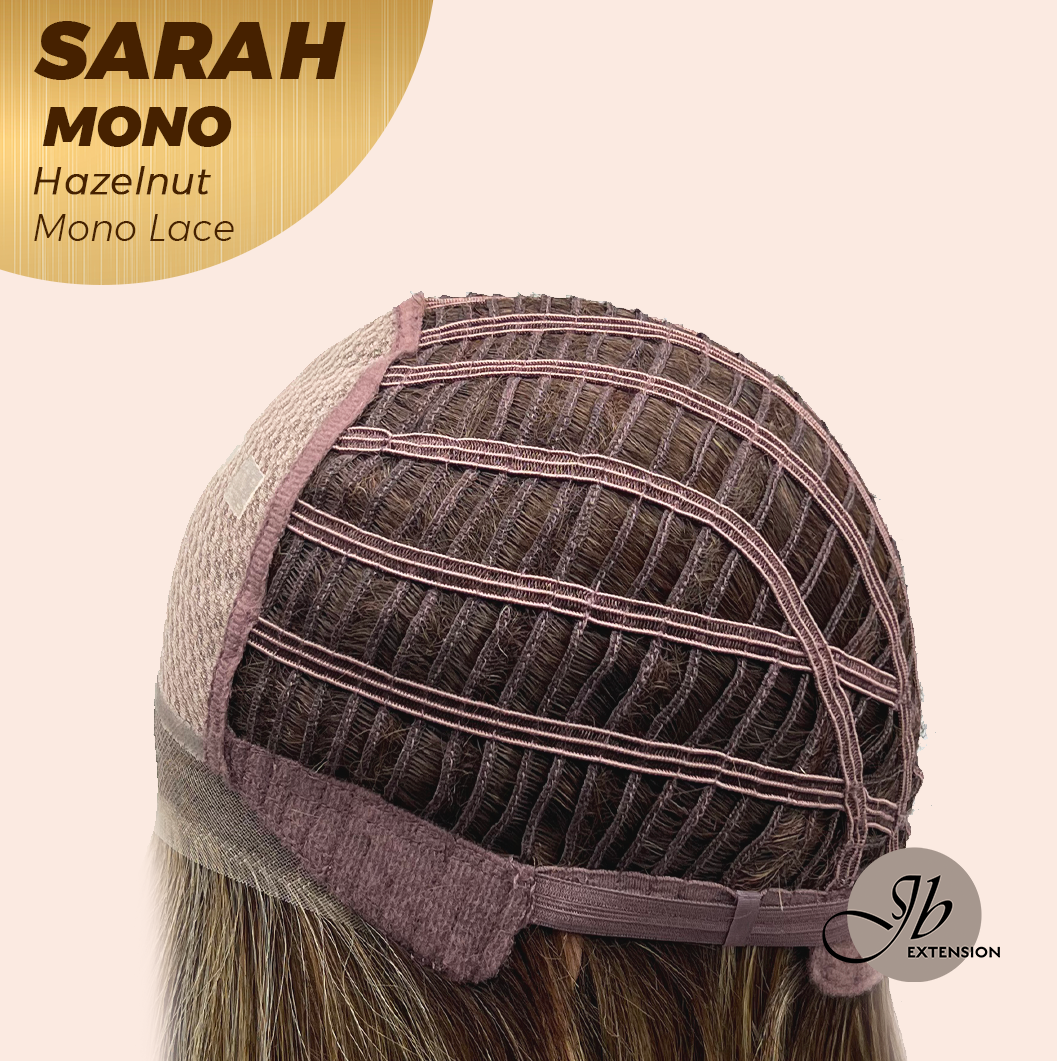 [PRE-ORDER] JBEXTENSION SARAH MONO Full Monofilament Wig 22 Inches Hazelnut Color Full Mono Lace Glueless With Anti-slip Silicone Strips Wig SARAH MONO HAZELNUT【BENDY EAR TABS】 Alexwigs