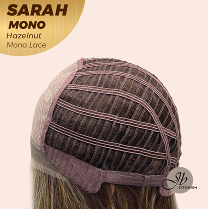 [PRE-ORDER] JBEXTENSION SARAH MONO Full Monofilament Wig 22 Inches Hazelnut Color Full Mono Lace Glueless With Anti-slip Silicone Strips Wig SARAH MONO HAZELNUT【BENDY EAR TABS】 Alexwigs
