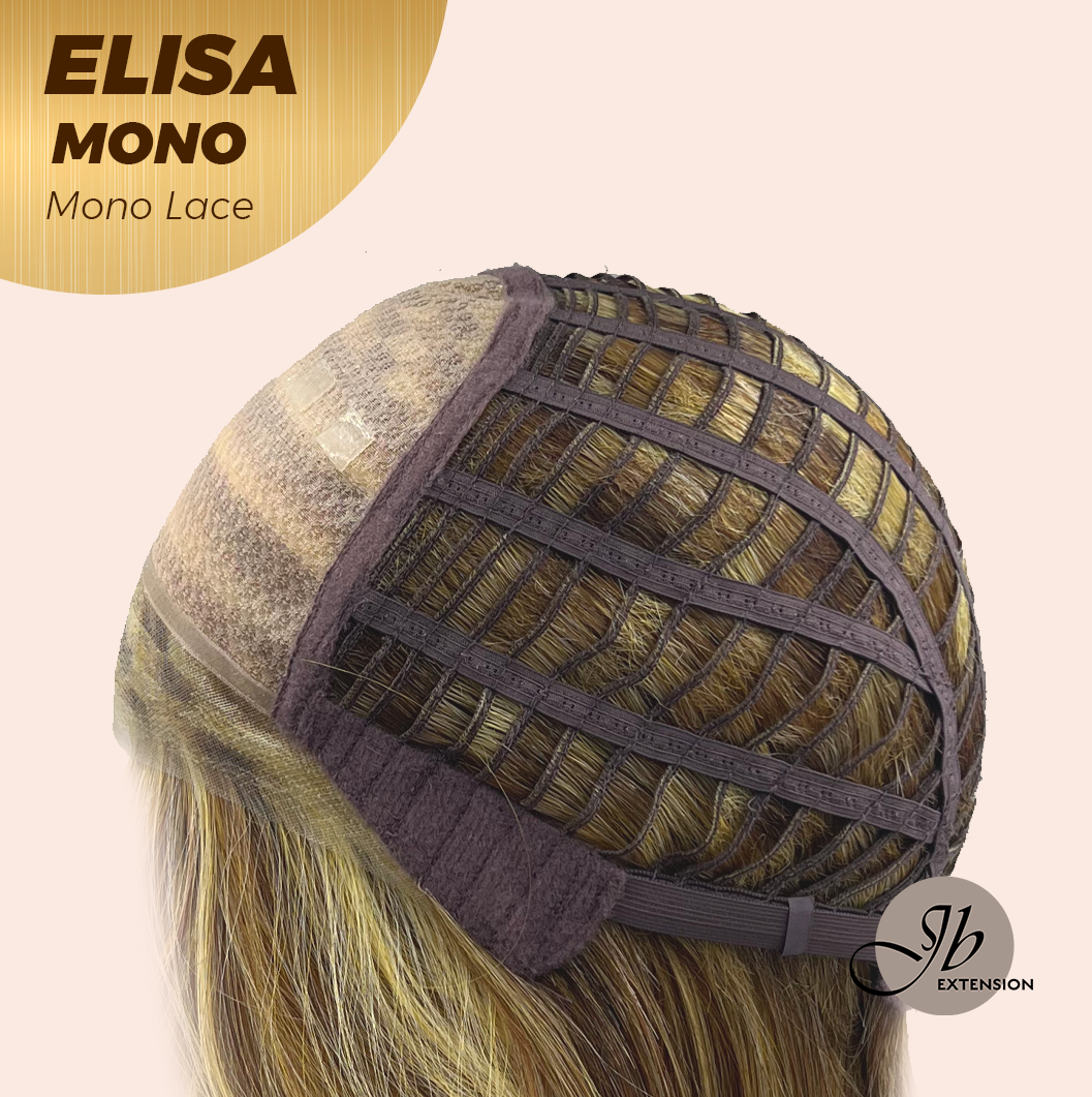 [PRE-ORDER] HOT OF SEASON - JBEXTENSION ELISA MONO Monofilament Handmade Wig 6X5 Full Monofilament Hand Tied Top Wig 16 Inches Crème Caramel Mono Lace Wig With Anti-slip Silicone Strips Glueless Wig ELISA MONO【BENDY EAR TABS】 Alexwigs