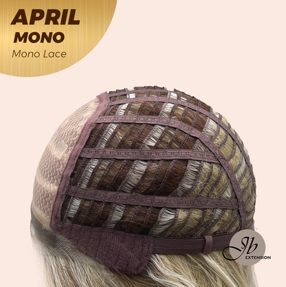 [PRE-ORDER] JBEXTENSION APRIL MONO Monofilament Handmade Wig 6X5 Full Monofilament Hand Tied Top Wig 18 Inches Mix Blonde Mono Lace Wig With Anti-slip Silicone Strips Glueless Wig APRIL MONO MIX BLONDE【BENDY EAR TABS】 Alexwigs