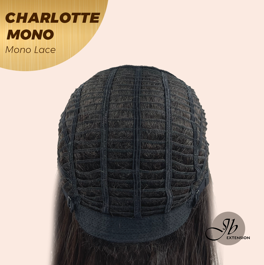 [PRE-ORDER] JBEXTENSION CHARLOTTE MONO Partial Monofilament Wig 22 Inches Natural Black Partial Mono Lace Glueless Wig CHARLOTTE MONO【BENDY EAR TABS】 Alexwigs