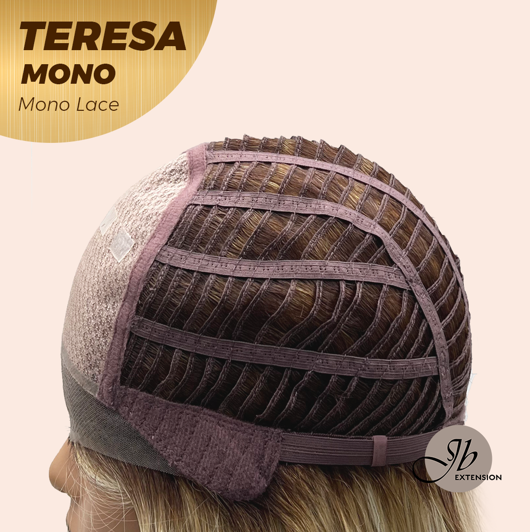[PRE-ORDER] JBEXTENSION TERESA MONO 16INCH Monofilament Handmade Wig 6X5 Full Monofilament Hand Tied Top Wig 16 Inches Mix Blonde Curly Mono Lace Wig With Anti-slip Silicone Strips Glueless Wig TERESA MONO - 16Inch【BENDY EAR TABS】 Alexwigs