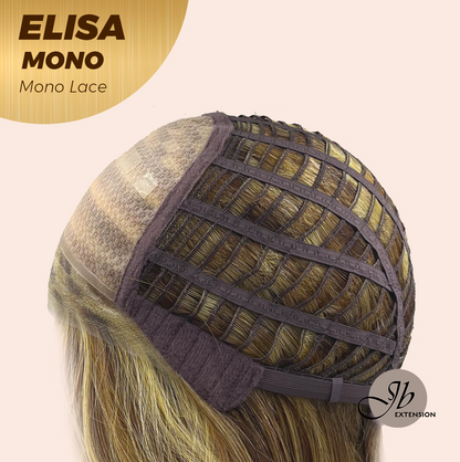 [PRE-ORDER] JBEXTENSION ELISA MONO Monofilament Handmade Wig 6X5 Full Monofilament Hand Tied Top Wig 16 Inches Crème Caramel Mono Lace Wig With Anti-slip Silicone Strips Glueless Wig ELISA MONO【BENDY EAR TABS】 Alexwigs