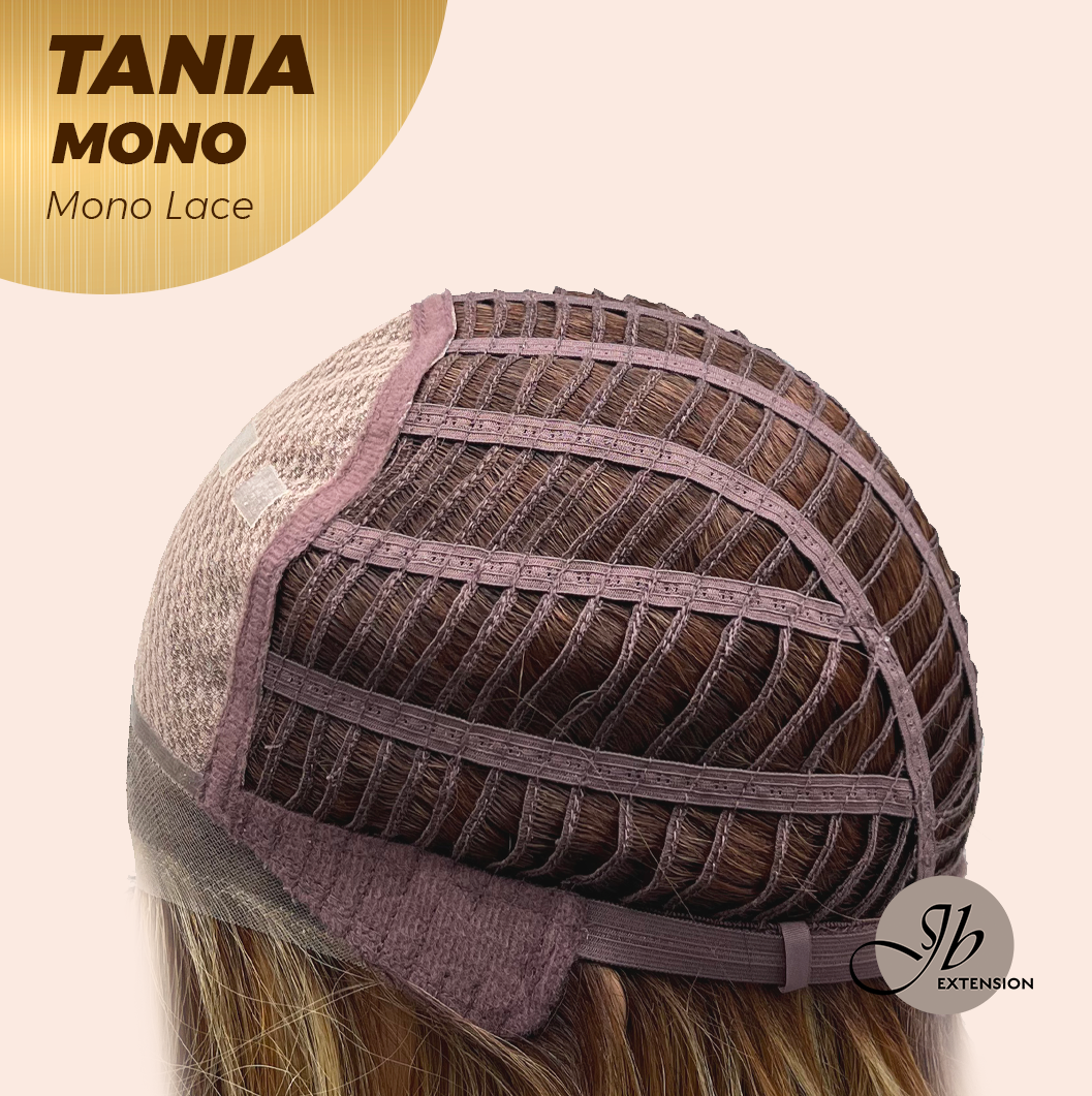 [PRE-ORDER] JBEXTENSION TANIA MONO Monofilament Handmade Wig 6X5 Full Monofilament Hand Tied Top Wig 18 Inches Butter Cream Mono Lace Wig With Anti-slip Silicone Strips Glueless Wig TANIA MONO【BENDY EAR TABS】 Alexwigs