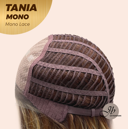 [PRE-ORDER] JBEXTENSION TANIA MONO Monofilament Handmade Wig 6X5 Full Monofilament Hand Tied Top Wig 18 Inches Butter Cream Mono Lace Wig With Anti-slip Silicone Strips Glueless Wig TANIA MONO【BENDY EAR TABS】 Alexwigs