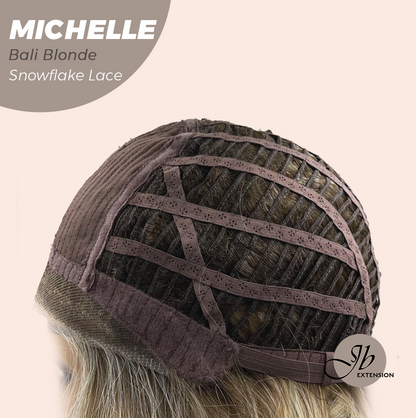 [PRE-ORDER] JBEXTENSION 10 Inches Bali Blonde Pre-Cut Side Part Snowflake Lace Frontlace Glueless Wig MICHELLE BALI BLONDE【BENDY EAR TABS】- S/M Alexwigs