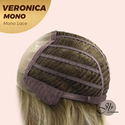 [PRE-ORDER] JBEXTENSION VERONICA MONO Monofilament Handmade Wig 6X5 Full Monofilament Hand Tied Top Wig 12 Inches Blonde Wave Mono Lace Wig With Anti-slip Silicone Strips Glueless Wig VERONICA MONO【BENDY EAR TABS】 Alexwigs
