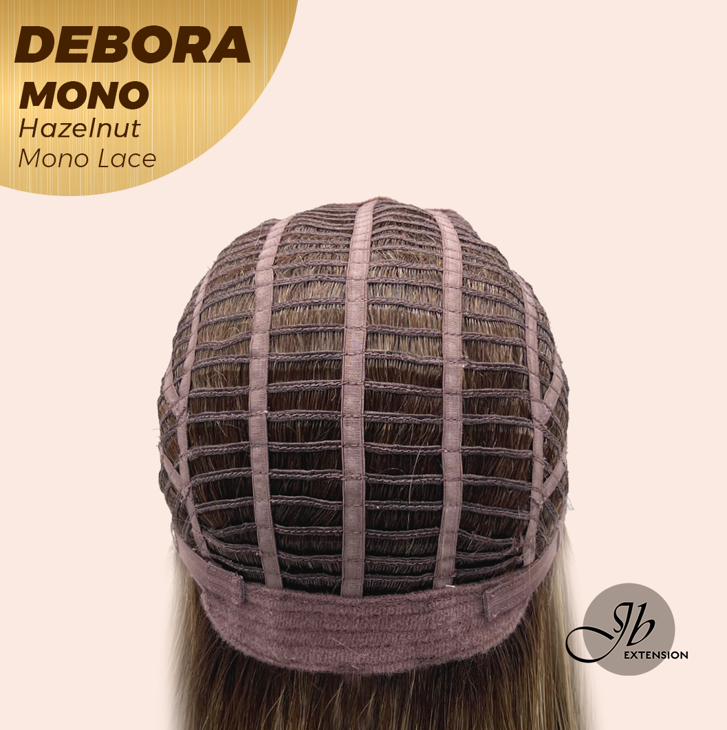 [PRE-ORDER] JBEXTENSION DEBORA MONO Monofilament Handmade Wig 6X5 Full Monofilament Hand Tied Top Wig 20 Inches Hazelnut Mono Lace Wig With Anti-slip Silicone Strips Glueless Wig DEBORA MONO HAZELNUT【BENDY EAR TABS】 Alexwigs