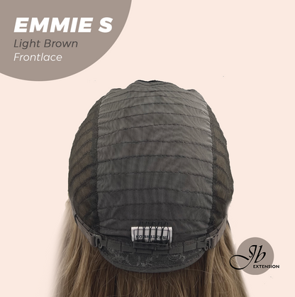 JBEXTENSION 22 Inches Curly Light Brown Pre-Cut Frontlace Glueless Wig EMMIE S LIGHT BROWN Alexwigs
