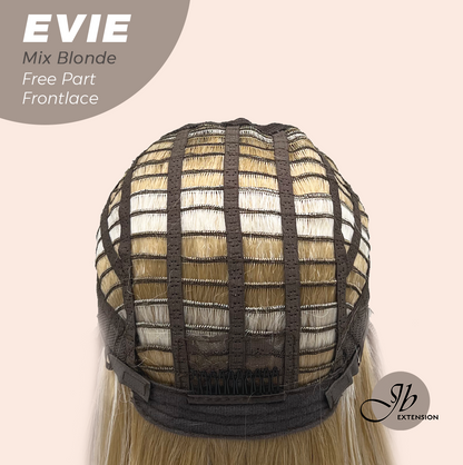 JBEXTENSION 22 Inches Mix Blonde Pre-Cut Free Part Frontlace Glueless Wig EVIE MIX BLONDE Alexwigs