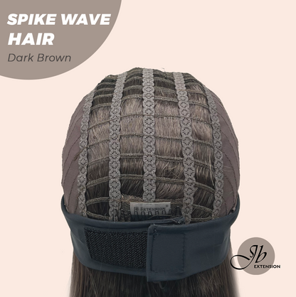 JBEXTENSION 24 Inches Long Curly Hair Dark Brown Headband Wig SPIKE WAVE HAIR - DARK BROWN Alexwigs