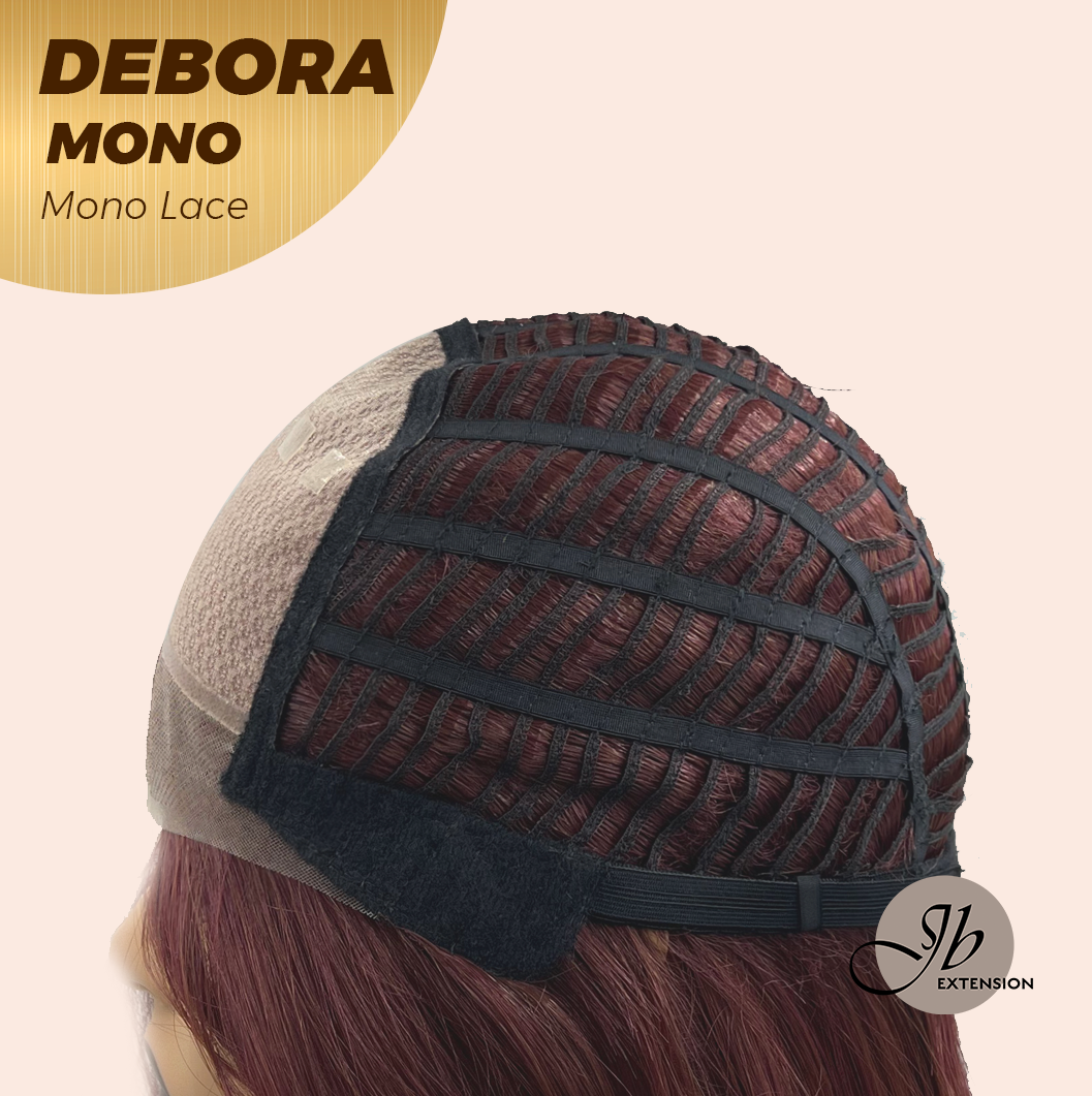 [PRE-ORDER] HOT OF SEASON - DEBORA MONO Monofilament Handmade Wig 6X5 Full Monofilament Hand Tied Top Wig 20 Inches Dark Red Mono Lace Wig With Anti-slip Silicone Strips Glueless Wig DEBORA MONO【BENDY EAR TABS】 Alexwigs