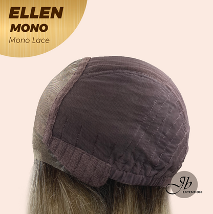 [PRE-ORDER] JBEXTENSION ELLEN MONO Full Monofilament Handmade Full Lace Full Hand Tied Wig 12 Inches Blonde Mono Lace Handmade Futura Fiber Wig Glueless Wig ELLEN MONO【BENDY EAR TABS】 Alexwigs