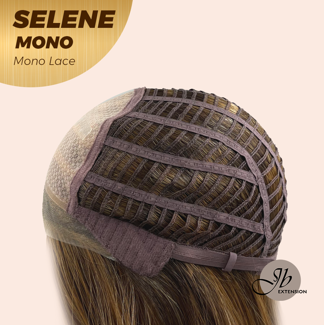 [PRE-ORDER] JBEXTENSION SELENE MONO Monofilament Handmade Wig 6X5 Full Monofilament Hand Tied Top Wig 25 Inches Caramel Mono Lace Wig With Anti-slip Silicone Strips Glueless Wig SELENE MONO【BENDY EAR TABS】 Alexwigs