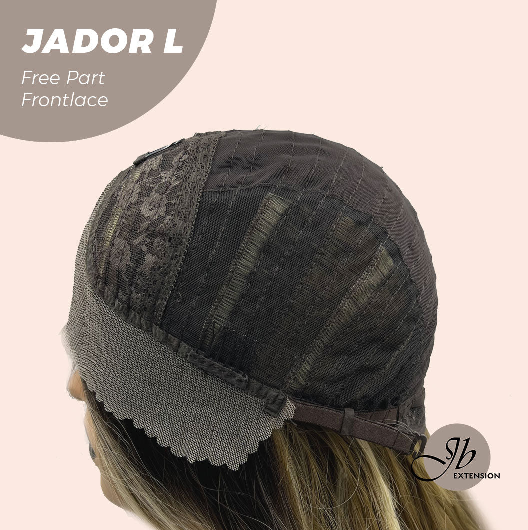 JBEXTENSION 24 Inches Blonde Highlight Curly Lace Front Wig.Pre Plucked 13*4 HD Transparent Lace Frontal Handmade Futura Fiber Swiss Lace Synthetic Fiber Pre-Cut Lace Glueless Wig JADOR L Alexwigs