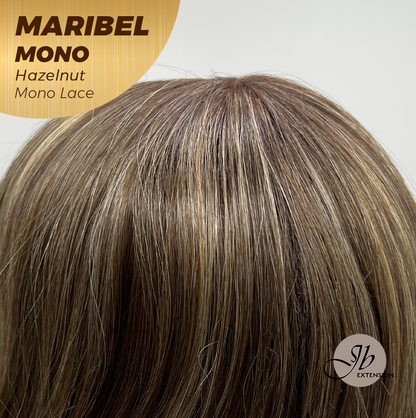 [PRE-ORDER] JBEXTENSION MARIBEL MONO HAZELNUT Monofilament Handmade Wig 6X5 Full Monofilament Hand Tied Top Wig 16 Inches Hazelnut Wave Mono Lace Wig With Anti-slip Silicone Strips Glueless Wig MARIBEL MONO HAZELNUT【BENDY EAR TABS】 Alexwigs