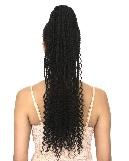 New Born Free Braided Drawstring Ponytail - BOHEMIAN BOX 26" Alexwigs