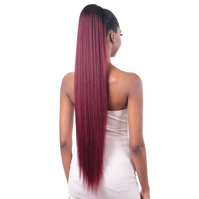 Model Model Gardenia Drawstring Ponytail - STRAIGHT 36" Alexwigs