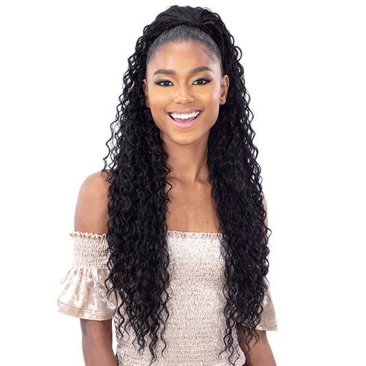 Shake N Go Organique Ponytail - BEACH CURL 28" Alexwigs