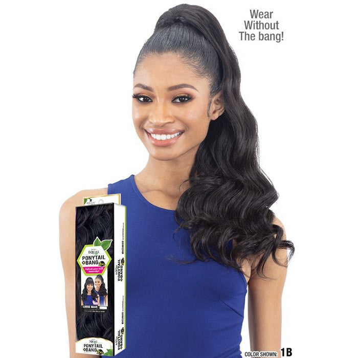 Equal by Shake N Go Ponytail + Bang 2PCS - LOOSE WAVE Alexwigs