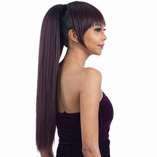 Freetress Equal Drawstring Ponytail and China Bang YAKY STRAIGHT 2PC Alexwigs