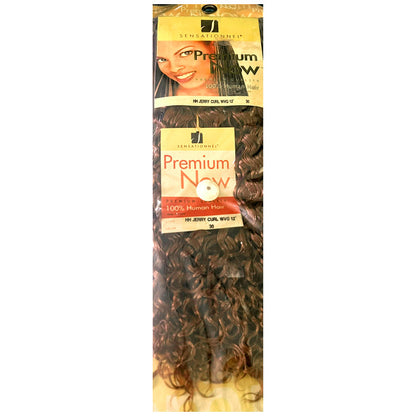 Sensationnel Premium Now 100% Human Hair Weave - JERRY CURL WVG 12" Alexwigs