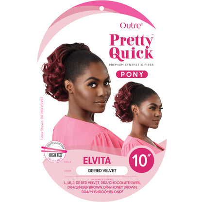 Outre Pretty Quick Drawstring Ponytail - ELVITA 10" Alexwigs