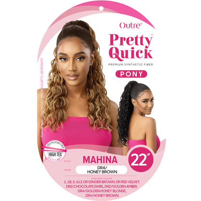 Outre Pretty Quick Drawstring Ponytail - MAHINA 22" Alexwigs