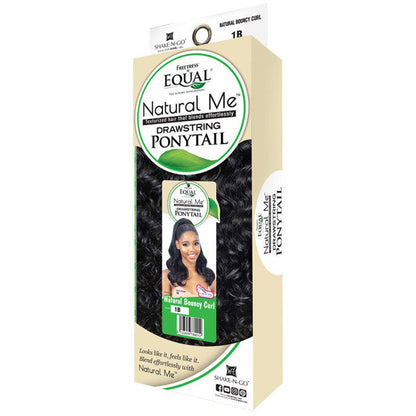 Shake N Go Equal Natural Me Drawstring Ponytail - NATURAL BOUNCY CURL Alexwigs