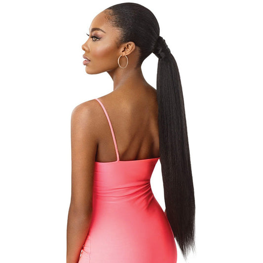 Outre Pretty Quick Wrap Around Pony Bulk Free - KINKY STRAIGHT 24" Alexwigs