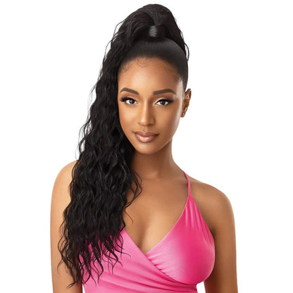 Outre Synthetic Pretty Quick Ponytail - NATURAL WAVE 24" Alexwigs