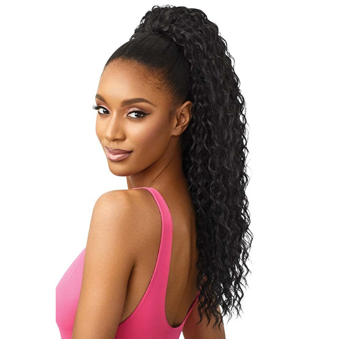 Outre Pretty Quick Wet & Wavy Drawstring Ponytail - DEEP CURL 24" Alexwigs