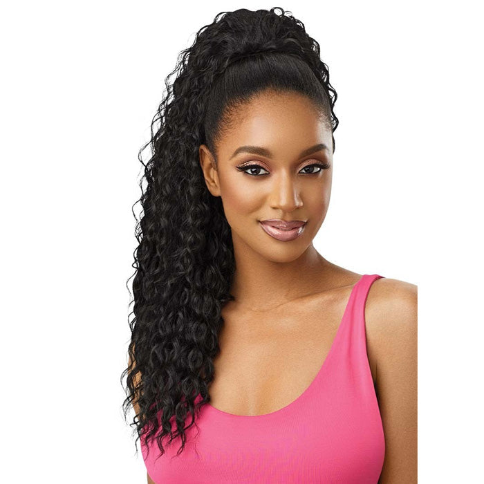 Outre Pretty Quick Wet & Wavy Drawstring Ponytail - DEEP CURL 24" Alexwigs