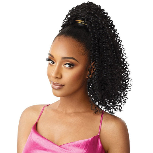 Outre Pretty Quick Wrap Around Ponytail Bulk Free - BOHEMIAN COILS 18" Alexwigs
